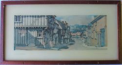 Framed & Glazed Carriage Print. SAFFFON WALDEN by F Baldwin in original frame.