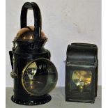 GWR pre grouping copper top Handlamp complete with GWR front glass, colour filters, vessel and