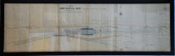 Framed & Glazed L&SWR Diagram of Southampton West showing proposed new siding required by the War