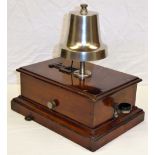 GWR pre grouping Block Bell fitted with CHURCH BELL. Complete with matching thumb screws and in