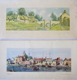 2 x Unframed carriage prints. DEEPING St JAMES and WIVENHOE. Both good condition.