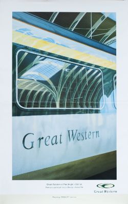 Poster GREAT WESTERN AT PADDINGTON STATION by Brendan Neiland RA. Double Royal 25in x 40in. In