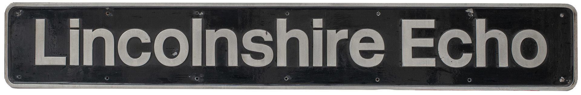 Nameplate LINCOLNSHIRE ECHO ex British Railways Class 43 HST power car 43208 named May 2011 and