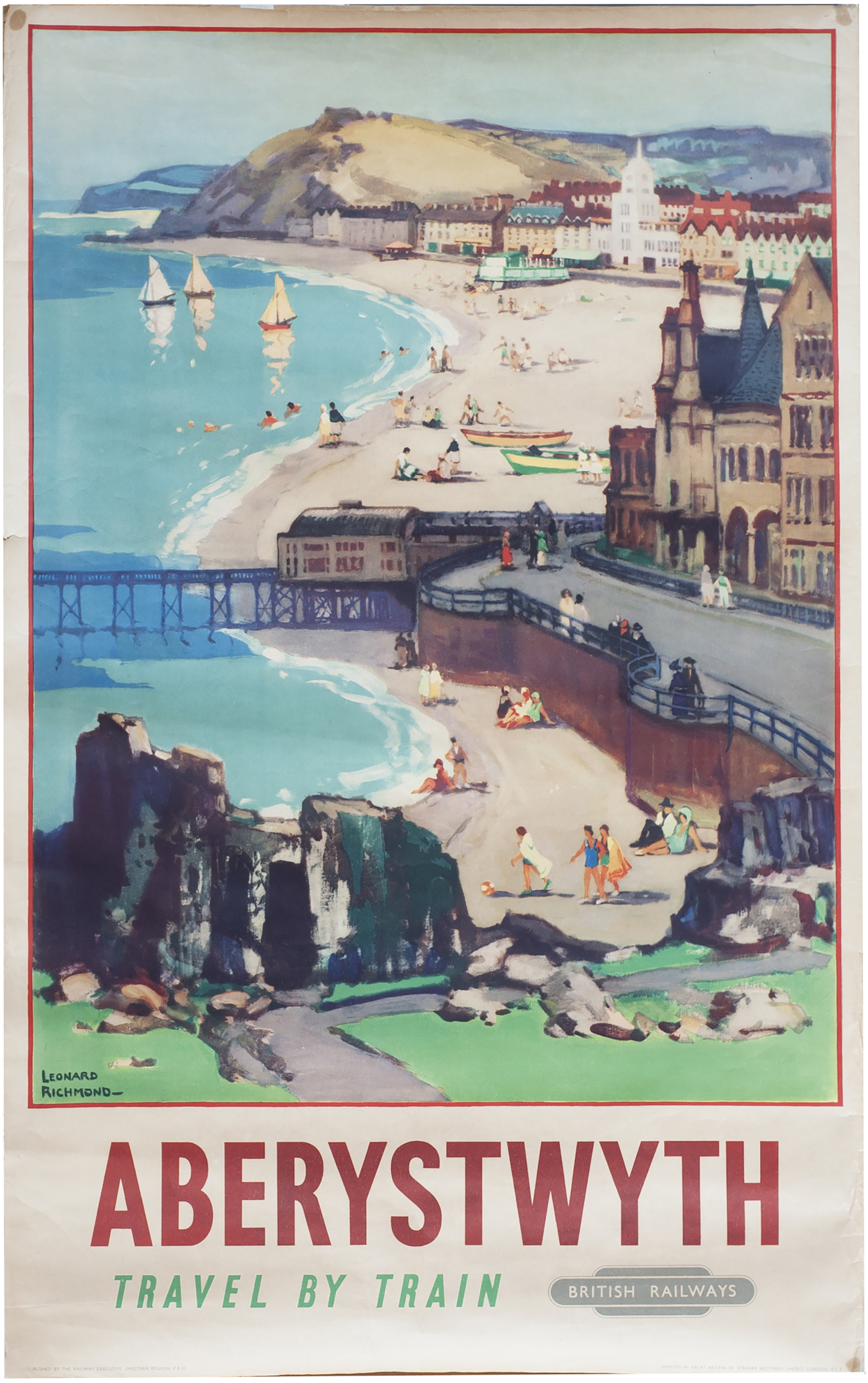 Poster BR(W) ABERYSTWYTH by Leonard Richmond. Double Royal 25in x 40in. In very good condition