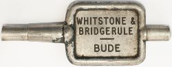 BR-W Tyers No9 single line aluminium key token WHITSTONE & BRIDGERULE - BUDE. From the former London