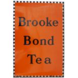 Advertising enamel sign BROOKE BOND TEA. In excellent condition measures 30in x 20in.