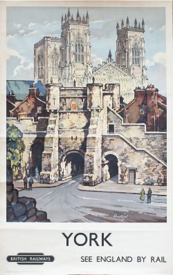 Poster BR(NE) YORK BOOTHAM BAR by Kenneth Steel. Double Royal 25in x 40in. In very good condition