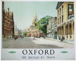 Poster BR(W) OXFORD by A. Carr Linford. Quad Royal 50in x 40in. In very good condition with minor