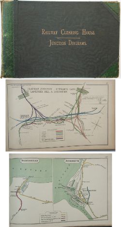 Railway clearing house JUNCTION DIAGRAMS book, printed in 1907 complete with 1907 and 1908