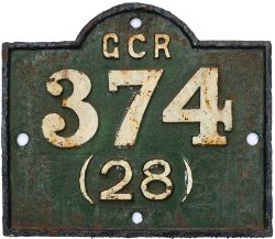 Great Central Railway cast iron viaduct plate G.C.R. 374 (28) from the viaduct at Braunstone Gate