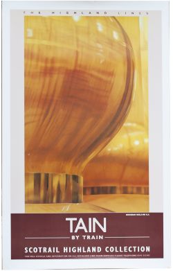 Poster SCOT RAIL TAIN by Brendan Neiland R.A. Double Royal 25in x 40in. In excellent condition.