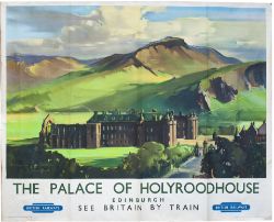 Poster BR(SC) THE PALACE OF HOLYROOD HOUSE by Claude Buckle. Quad Royal 50in x 40in. In good