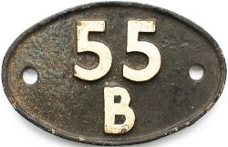 Shedplate 55B Stourton 1957-1967. In lightly restored condition.