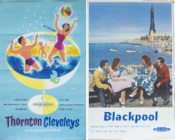 Poster BR(M) THORNTON CLEVELEYS ON THE LANCASHIRE COAST by Reginald Lander. Double Royal 25in x