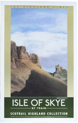 Poster SCOT RAIL ISLE OF SKYE by Brendan Neiland R.A. Double Royal 25in x 40in. In excellent