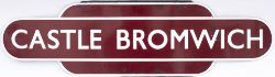 Totem BR(M) HF CASTLE BROMWICH from the former Midland Railway station between Birmingham New Street