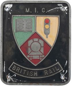Nameplate badge for Mutual Improvement MIC BRITISH RAIL ex British Railway diesel class 56 56101.