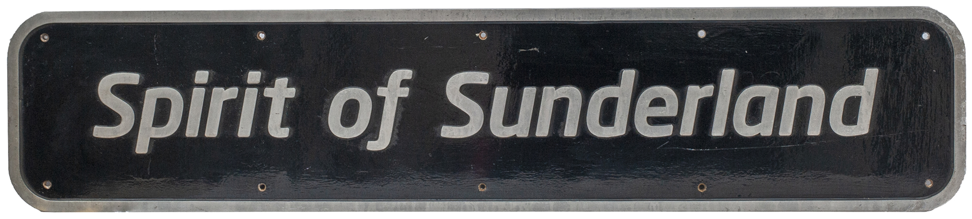 Nameplate SPIRIT OF SUNDERLAND ex British Railways Class 43 HST power car 43274 named December