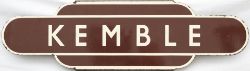 Totem BR(W) HF KEMBLE from the former Great Western railway junction station between Gloucester