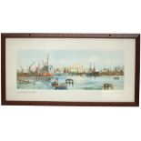 Carriage Print IMMINGHAM DOCKS, LINCOLNSHIRE by Frank H Mason R.I. From the LNER Post-War series