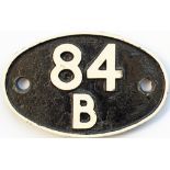 Shedplate 84B Wolverhampton Oxley 1950-1963 and then Plymouth Laira 1963-1973.