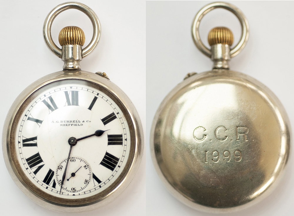 Great Central Railway nickel cased pocket watch with an English lever movement top wound and top