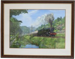 Original painting by Norman Elford GRA (1931 - 2007) GRA of GWR King 4-6-0 6027 King Richard I in