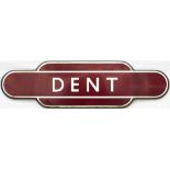 Totem BR(M) FF wall mounted DENT from the former Midland railway station on the famous Settle and