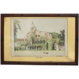 Carriage Print BATTLE ABBEY by Donald Maxwell from the Original Southern Railway series, issued in