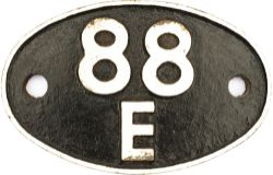 Shedplate 88E Abercynon 1950-1964. Face restored with clear Swindon casting marks on the rear and