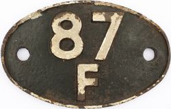 Shedplate 87F Llanelly 1950-1965 with sub sheds Bury Port to 1962, Llandovery 1959-1964 and