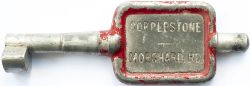 BR-W Tyers No9 single line aluminium key token COPPLESTONE-MORCHARD RD. From the section on the