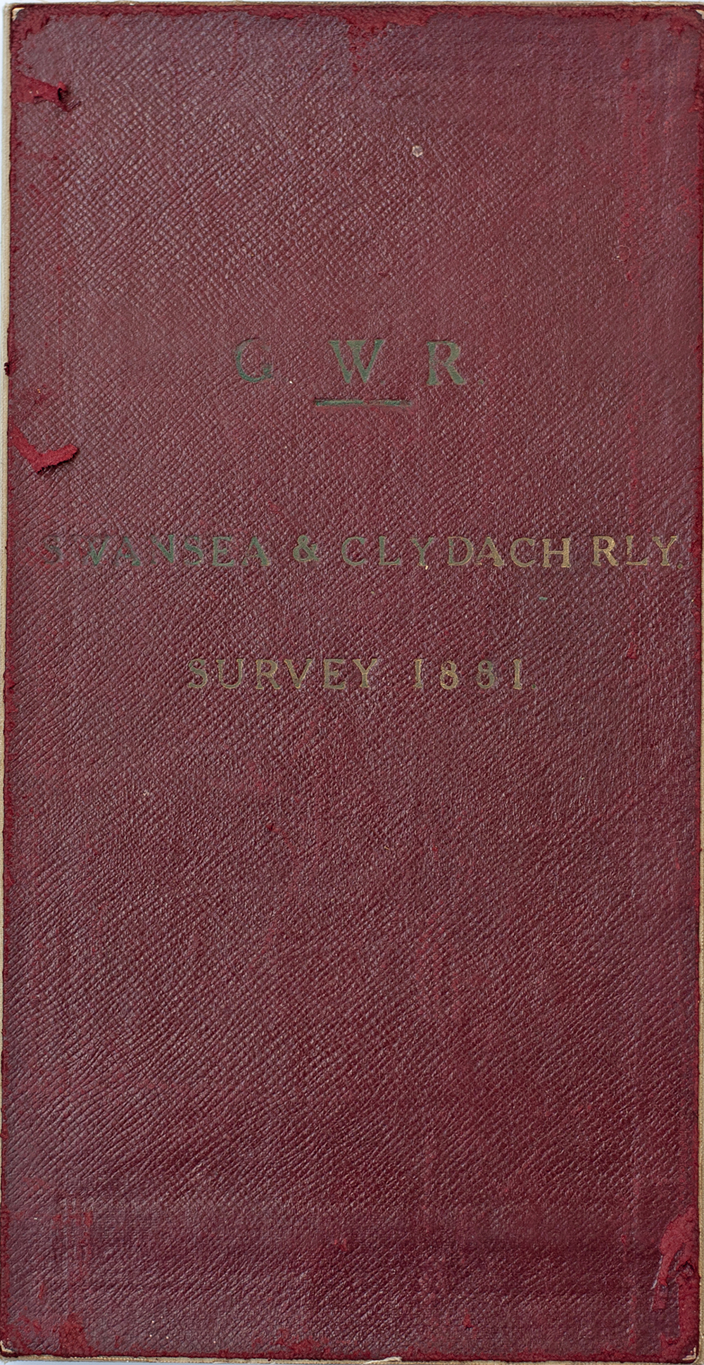 Great Western Railway official hand coloured PLANS for the Swansea & Clydach Railway dated 1881.