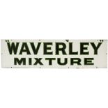 Advertising enamel sign WAVERLEY MIXTURE ex Daniels Confectionary Shop Aberkenfig. In excellent