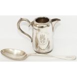 Great Central Railway small silverplate CREAM JUG marked to the front with the full company Coat