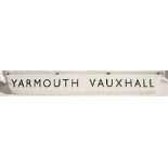 YARMOUTH VAUXHALL Fluorescent lamp diffuser. Damaged at one end but overall good probably a sole