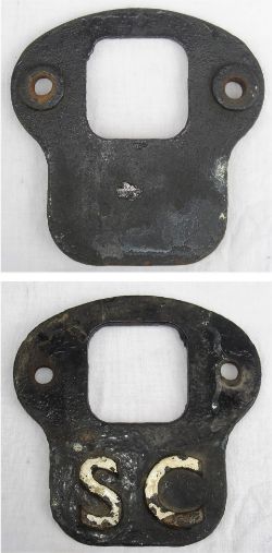 Cast iron Self Cleaning Shed Plate as fitted to the BR Standard steam locomotives. Original