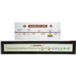 Framed & Glazed London Transport BAKERLOO LINE Station carriage panel. Beautifully framed.