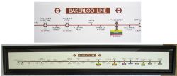 Framed & Glazed London Transport BAKERLOO LINE Station carriage panel. Beautifully framed.