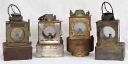 4 x Welch Patent Signal Lamp Interiors. One plated SMEETH RD another shunt version plated MANEA