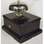 LMS Electric Train Staff Block Bell. Stamped 5 in both top and bottom sections and fitted with a