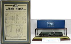 TMC Special edition 00 gauge Scale model of A4 MILES BEEVOR 60026 housed within a display cabinet.