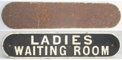 LNER Cast Iron Door Plate. LADIES WAITING ROOM. original condition as illustrated.