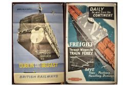 Goods Service Poster. OVERNIGHT CONTAINER SERVICE TO DUBLIN and BELFAST.