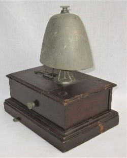 GWR Early Split Cased Block Bell converted into an ETS Bell. (Single line). Fitted with large