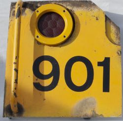 Saw Cut Front Panel 901 recovered from British Railway diesel class 47 47901. Aluminium in as