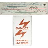 Carriage Map Panel 1983 removed from ex Liverpool St - Walton / Liverpool St - Clacton electric