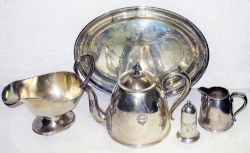 A lot containing a collection of Railway silverware to include Belfast and County Down Railway Tea