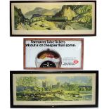 Framed & Glazed Carriage Prints. THE LLEDR VALLEY in North Wales. LT Print FARE SAVER TICKETS in