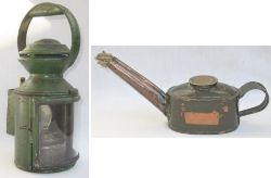 Great Central Railway 3 aspect drivers hand lamp stamped on the side GCR complete with original
